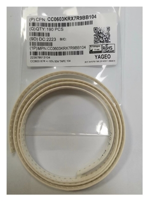 10nF Kapasite SMD Seramik Kondansatörler 0603 50VDC Çok Katmanlı
