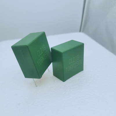 Metalize polyester film kutusu kondansatör CL21 10uF/250VDC